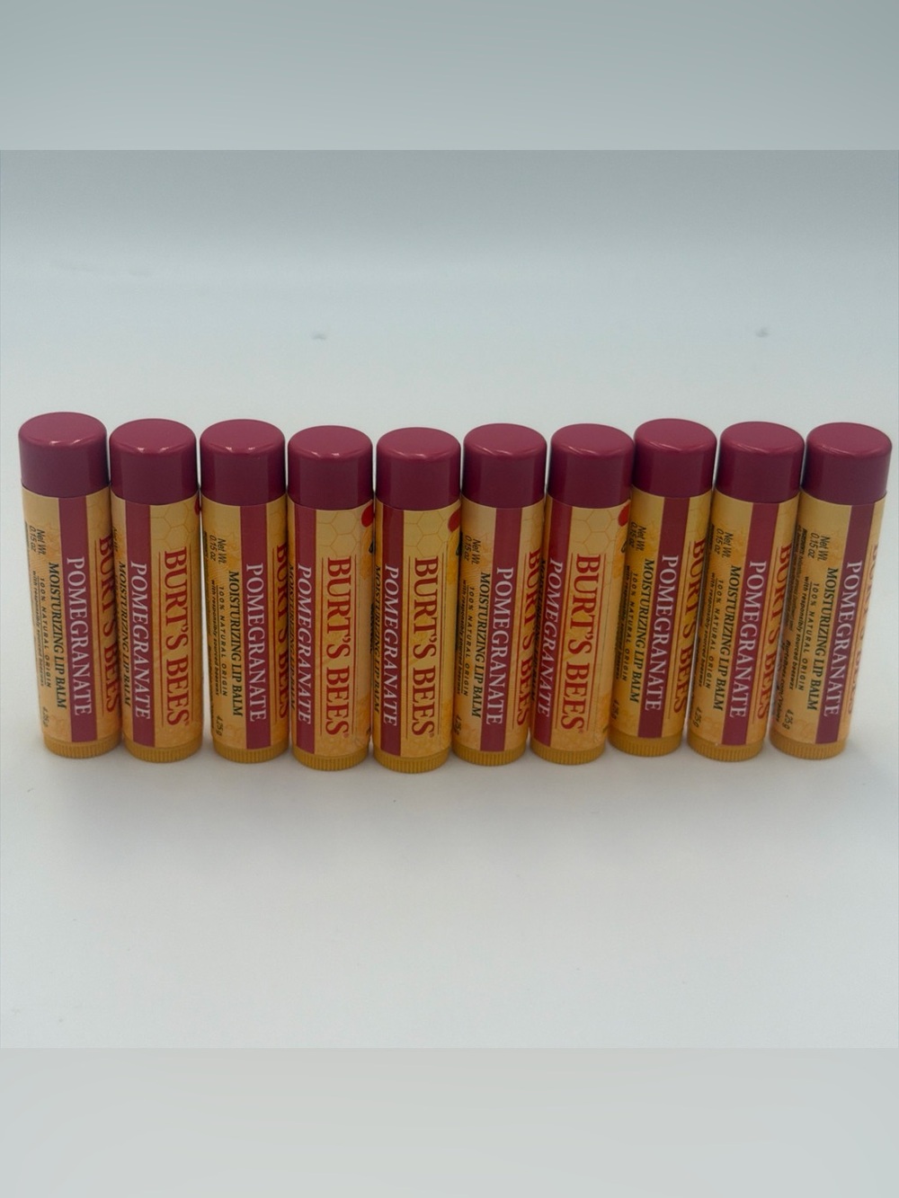 Burt's Bees Pomegranate Lip Balm Tubes - Deep Berry Caps